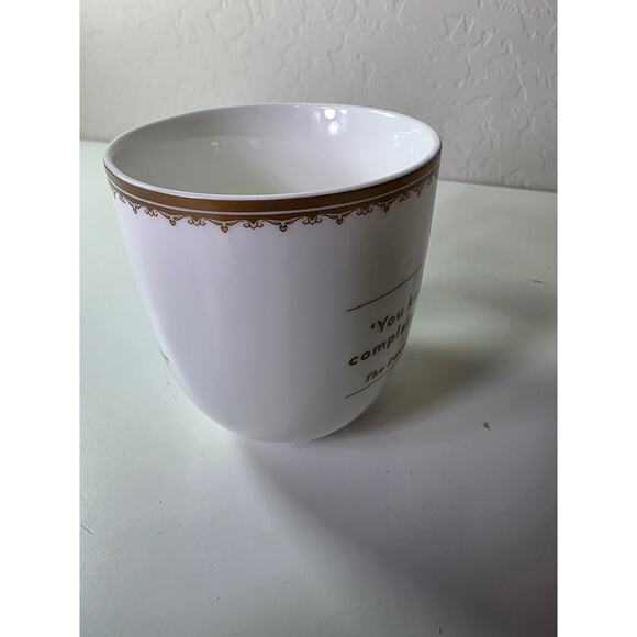 WORLD MARKET Downton Abbey White Brown Gold 2015 Tea Coffee Mug - Picture 3 of 9